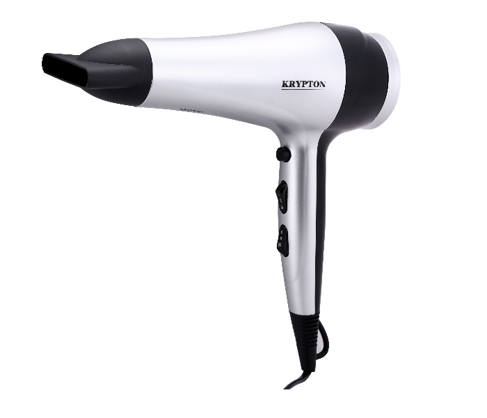 Krypton KNH6109 Hair Dryer - Black & Silver - Zoom Image 1