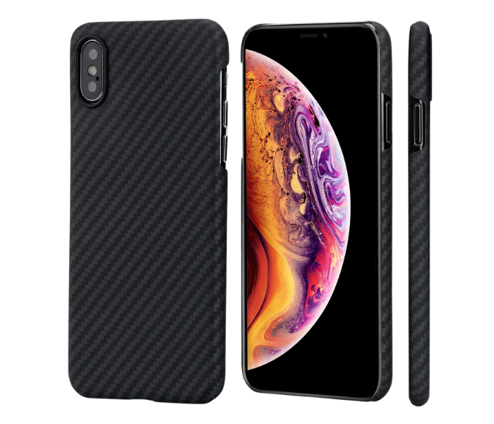 Pitaka 5.8 inch MagEz Case for iPhone XS - Black and Grey Twill - Zoom Image 1