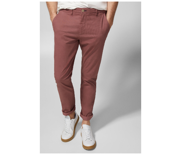 Springfield SS19 Sport Trousers Chinos EU 50 For Men – Light Maroon - Zoom Image 1