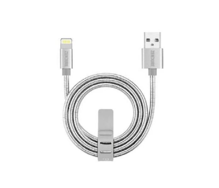 Zendure 100cm USB Lightning Metal Cable - Silver - Zoom Image