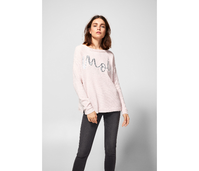 Springfield AW18 Long Sleeve Knitwear Large For Women - Light Pink - Zoom Image 1