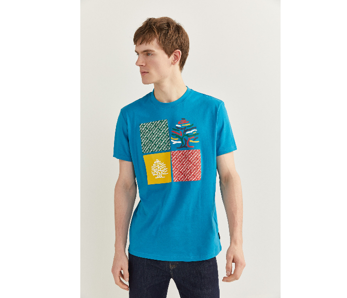 Springfield SS20 SPF Short Sleeve T-Shirt XL - Turquoise - Zoom Image 2