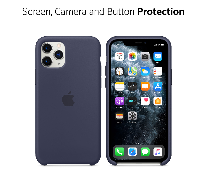 IQ Silicone Case Protector for Apple iPhone 11 Pro - Midnight Blue - Zoom Image 2