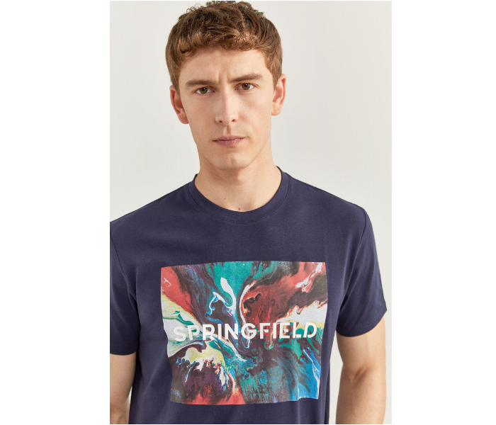 Springfield SS20 SPF Short Sleeve T-shirt Large - Dark Blue - Zoom Image 1