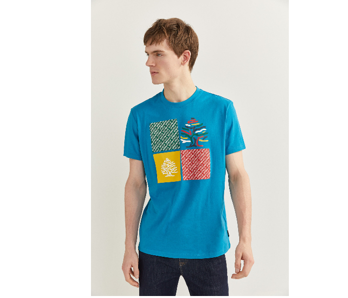 Springfield SS20 SPF Short Sleeve T-Shirt Large - Sky Blue - Zoom Image 2