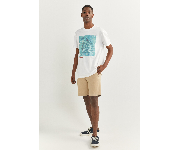 Springfield SS20 SPF Short Sleeve T-shirt Medium - White and Blue - Zoom Image 4