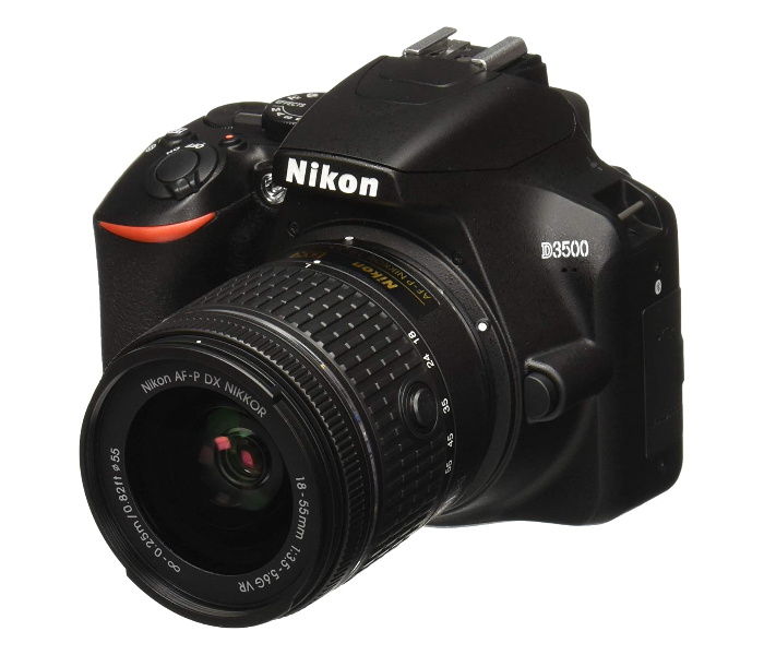 Nikon D3500 24.2MP DSLR Camera with AF-P DX Nikkor 18-55mm Lens - Black - Zoom Image 1