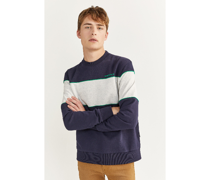 Springfield SS20 Knitwear Sweatshirt Large - Blue and White - Zoom Image 1