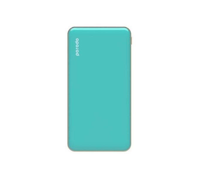 Porodo Super Slim Fashion Series 10000mAh Power Bank with 18W Power Delivery - Turquoise - Zoom Image 1