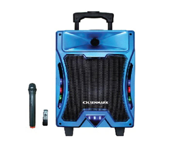 Olsenmark OMMS1183 Rechargeable Trolley Speaker - Blue and Black - Zoom Image 2