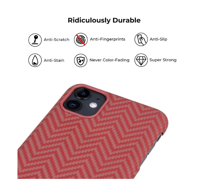 Pitaka 6.1 inch MagEz Case for iPhone 11 - Red and Orange - Zoom Image 3