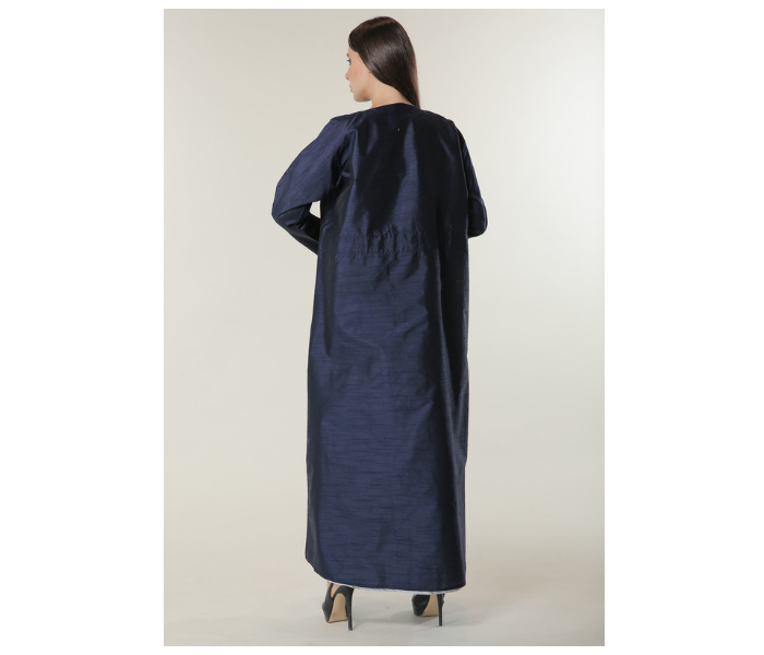 Moistreet Small Navy Abaya Set with White Under Abaya - Zoom Image 4