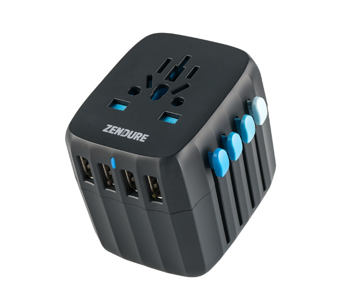 Zendure Passport Universal Wall Charger With Self Resetting Fuse - Dark Grey - Zoom Image