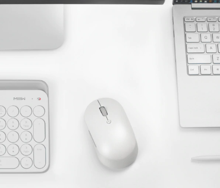 Xiaomi Mi Silent Edition Dual Mode Wireless Mouse - White - Zoom Image 1