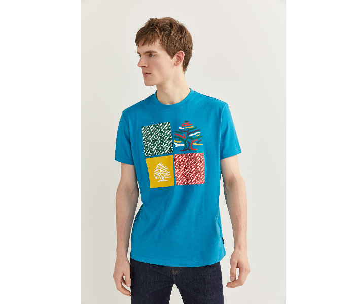 Springfield SS20 SPF Short Sleeve T-Shirt Large - Turquoise - Zoom Image 2