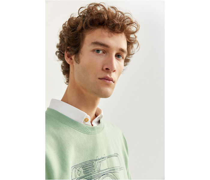 Springfield SS20 Knitwear Sweatshirt Small - Green - Zoom Image 3