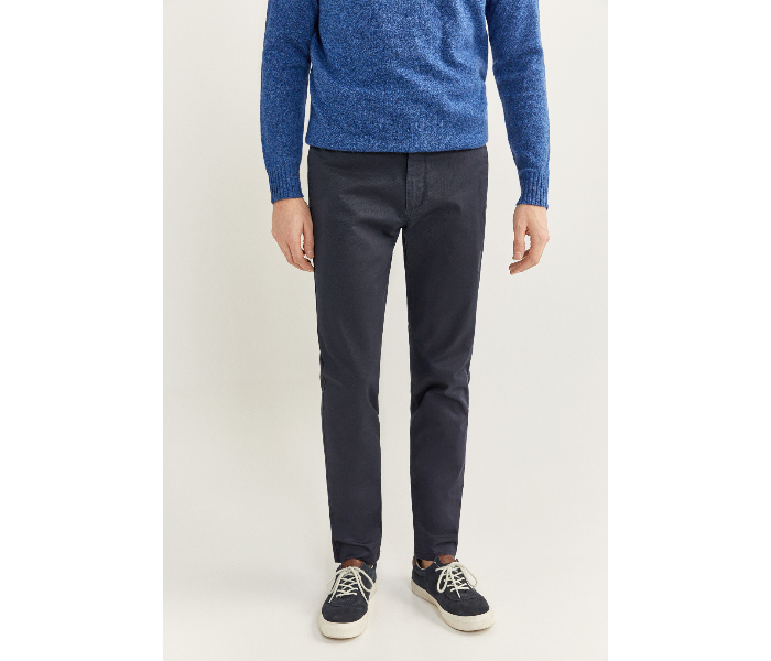 Springfield SS20 Solid Sport Trousers Chinos EU 40 For Men - Indigo - Zoom Image 2