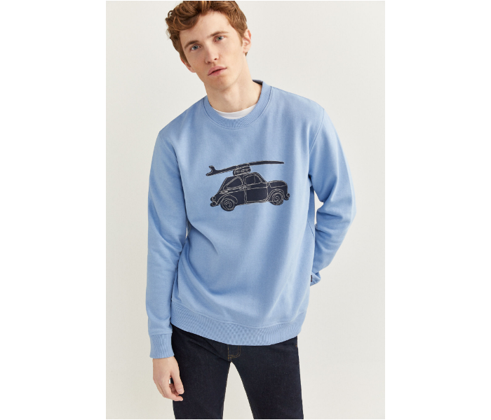 Springfield SS20 Knitwear Sweatshirt Large - Light Blue - Zoom Image 1