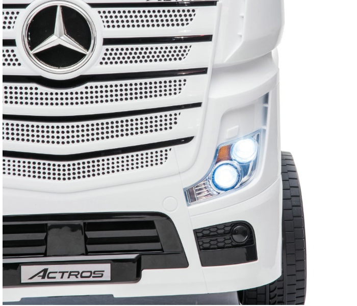 Babylove 29-358HL Fc-Mercedes-Benz Truck With Remote and 2motor Music and Light - White - Zoom Image 2