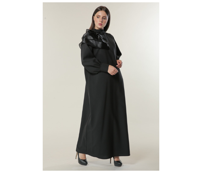 Moistreet Double XL Black Princess Abaya - Zoom Image 3