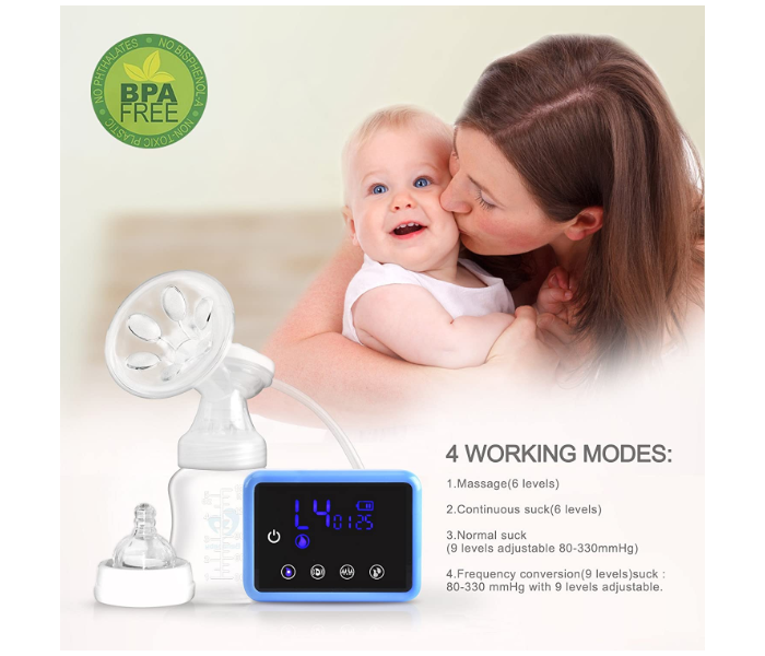 Bellababy Double Electric Breast Feeding Pumps Pain Free Strong Suction Power Touch Panel High Definition Display - Zoom Image 2