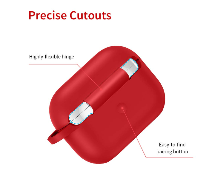 ESR Upgraded Protective Cover for AirPods Pro Case - Red - Zoom Image 6