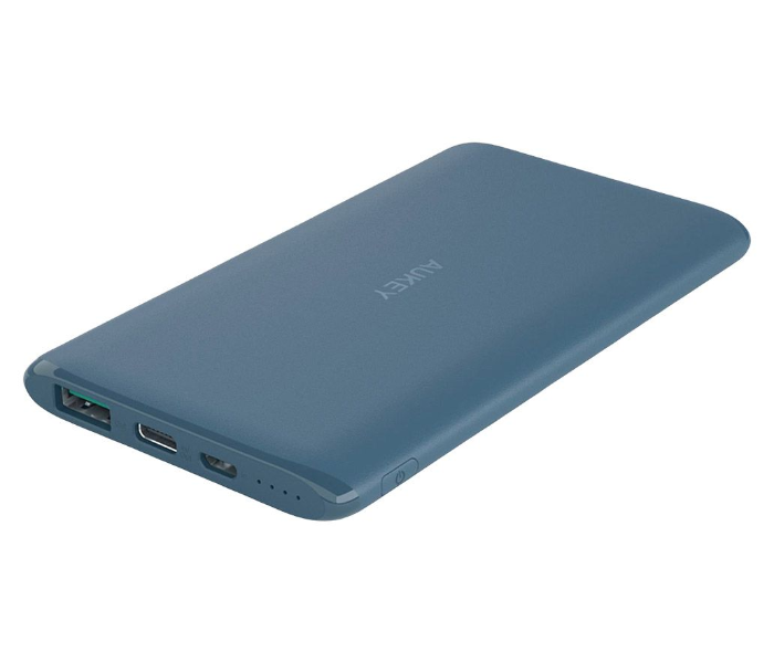 Aukey XN5BLU 5000mAh Power Bank With AiPower Type C 1 x micro USB Cable - Blue - Zoom Image