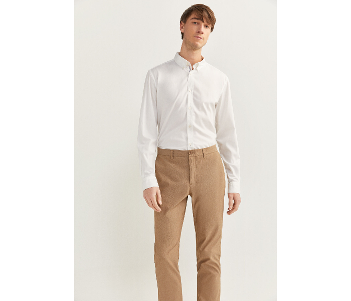 Springfield SS20 Solid Sport Trousers Chinos EU 44 For Men - Camel - Zoom Image 4