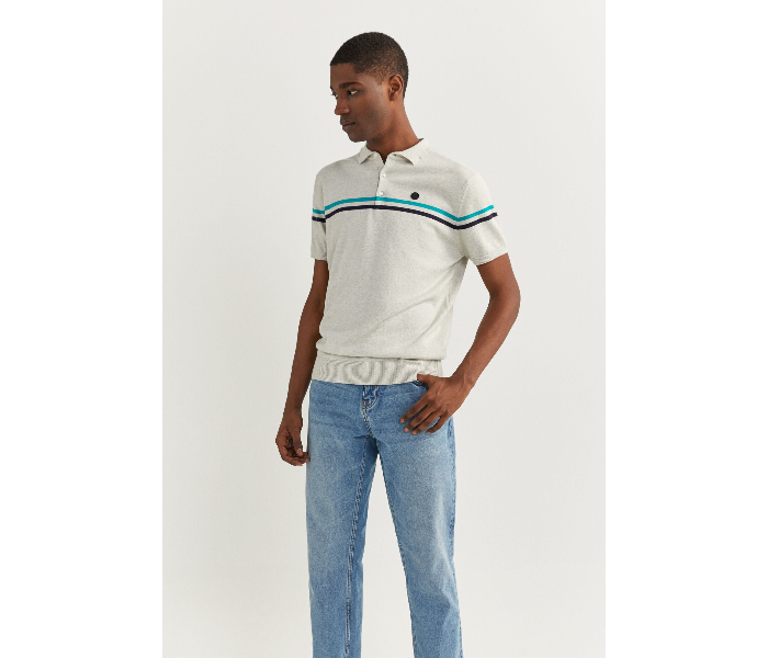 Springfield SS20 Polo T-Shirt Small For Men - Light Cream - Zoom Image 3