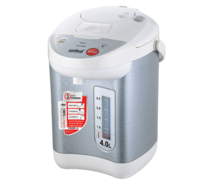 Sanford SF845EK 4 Litre Electric Kettle - White and Silver - Zoom Image