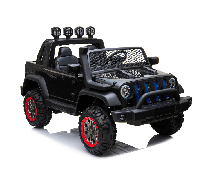 Babylove 29-023A Fc-Jeep Wrangler Rechargable Car With Remote And 2motor Music And Light - Black - Zoom Image 4