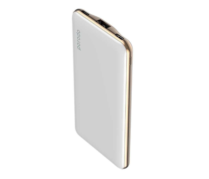 Porodo Super Slim Fashion Series 10000mAh Power Bank with 18W Power Delivery - White - Zoom Image 2