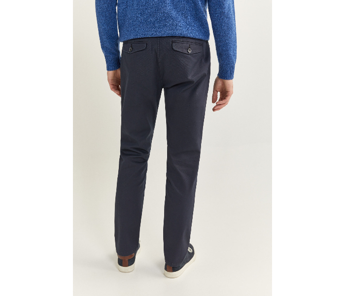 Springfield SS20 Solid Sport Trousers Chinos EU 46 For Men - Indigo - Zoom Image 4