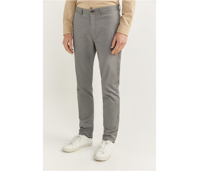 Springfield SS20 Solid Sport Trousers Chinos EU 44 For Men – Pewter - Zoom Image 2