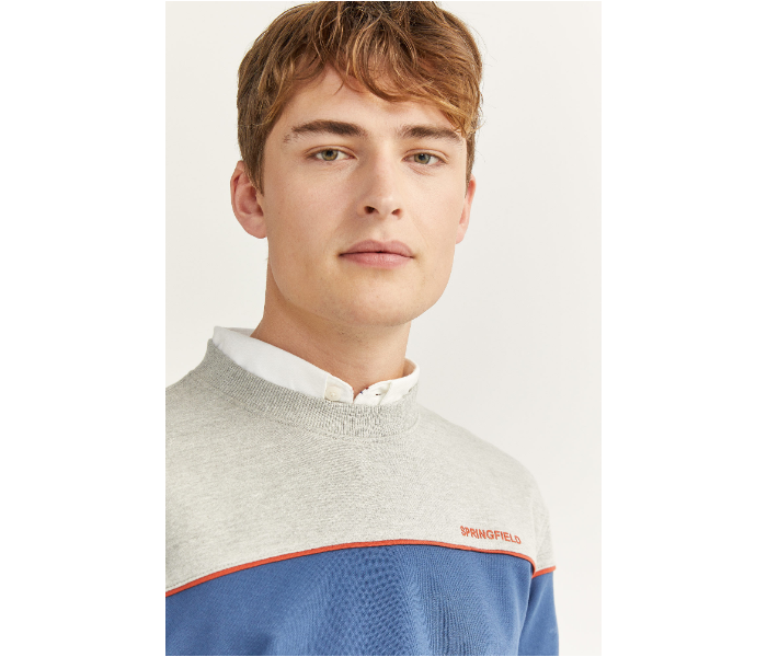 Springfield SS20 Knitwear Sweatshirt Large - Blue and Grey - Zoom Image 3