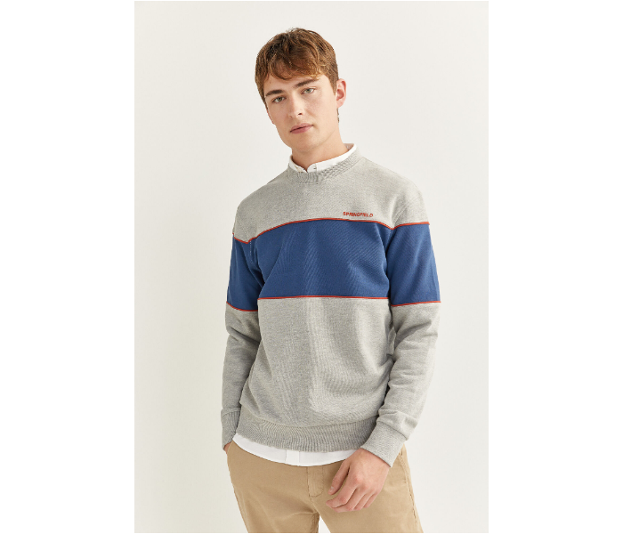 Springfield SS20 Knitwear Sweatshirt XL - Blue and Grey - Zoom Image 2