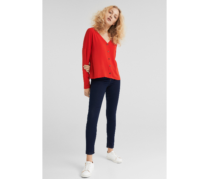 Springfield Long Sleeve Fancy T-Shirts X-Small For Women - Red - Zoom Image 1