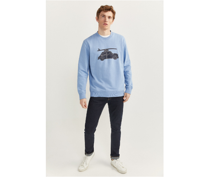 Springfield SS20 Knitwear Sweatshirt Large - Light Blue - Zoom Image 3