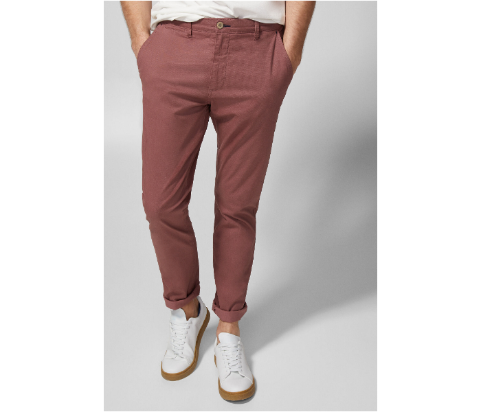 Springfield SS19 Sport Trousers Chinos EU 42 For Men - Light Maroon - Zoom Image 1