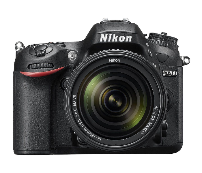 Nikon D7200 24.2MP DSLR Camera with AF-S 18-140 mm VR Kit Lens - Black - Zoom Image 1