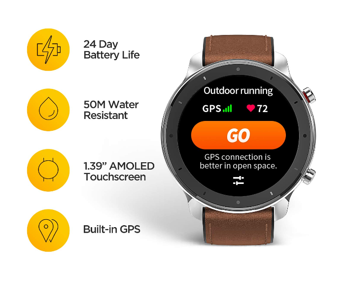 Amazfit GTR 47mm Aluminium Alloy Smart Watch - Zoom Image 2