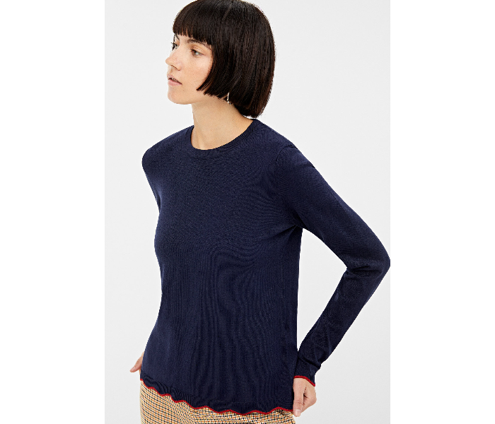 Springfield AW19 Long Sleeve Knitwear Large For Women - Navy - Zoom Image 1