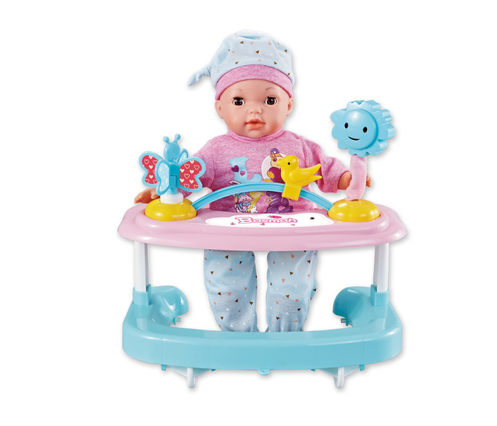 Basmah 14inch Boy Doll Set With Baby Walker and Sound - Zoom Image 1