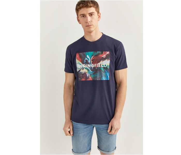 Springfield SS20 SPF Short Sleeve T-shirt Medium - Dark Blue - Zoom Image 2