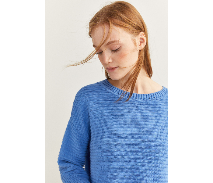 Springfield SS20 Long Sleeve Knitwear Medium For Women - Blue - Zoom Image 1