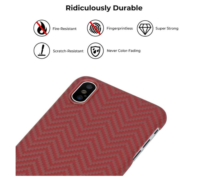 Pitaka 6.5 inch MagEz Case for iPhone XS Max - Red and Orange - Zoom Image 5