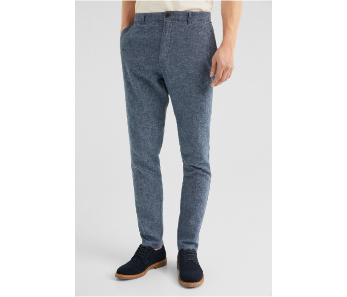 Springfield SS19 Solid Sport Trouser Chinos EU 40 For Men – Medium Blue - Zoom Image 3