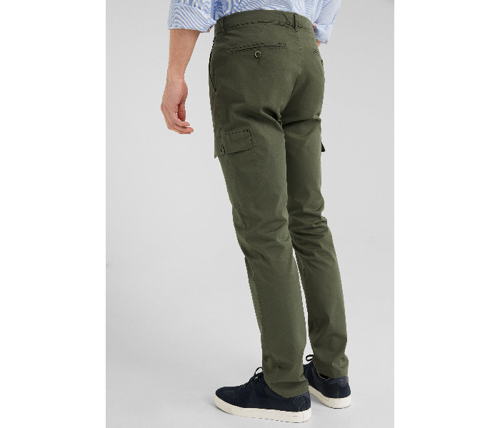 Springfield SS19 Solid Sport Trouser Chinos EU 46 For Men – Dark Green - Zoom Image 2