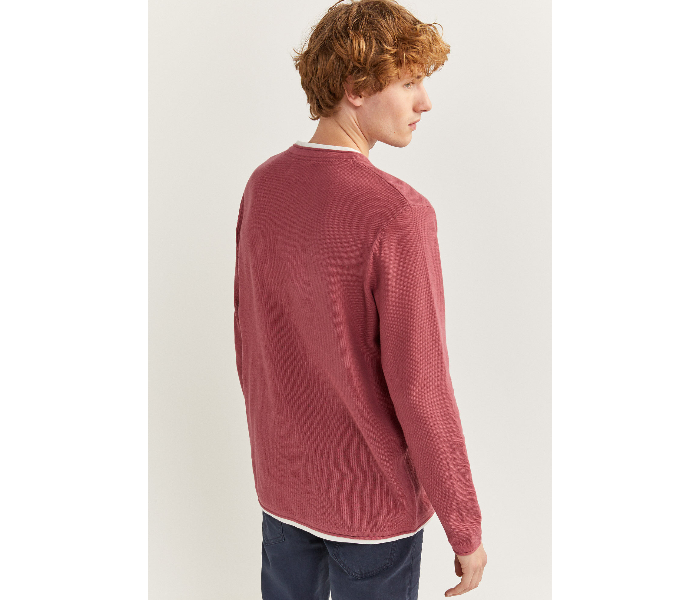 Springfield SS20 Long Sleeve Knitwear Fantasy Cotton X-Large For Men - Pink Beige - Zoom Image 2