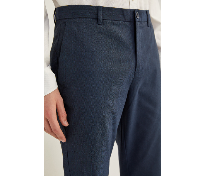 Springfield SS20 Solid Sport Trousers Chinos EU 44 For Men – Dark Blue - Zoom Image 4